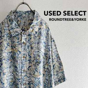 구제 의류 "ROUNDTREE&YORKE" S/S 디자인 셔츠