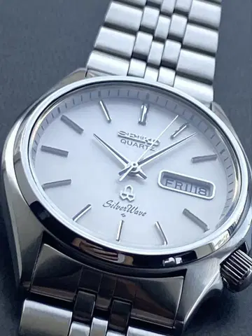 세이코 SEIKO 실버 웨이브 흠집 없음 컨디션 최상 앤티크