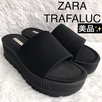 샌들 여성용 통굽 24 자라 블랙 볼륨 밑창 블랙