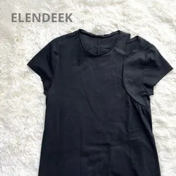 ELENDEEK 엘렌딕 숄더 컷 롱 원피스 블랙