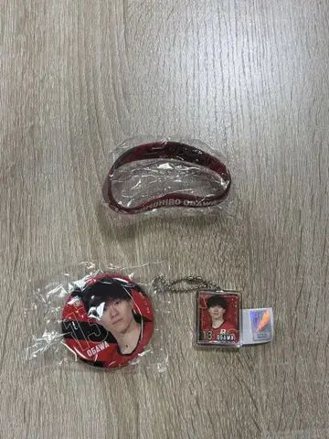 남자 밸리 오가와 토모히로 캔뱃지, 러버 밴드, 아크릴 키링