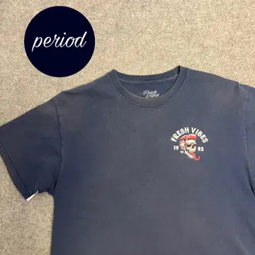 P2219 FRESH VIBES 농담 스컬 맥주 티셔츠 페이드