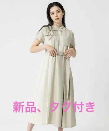 불균형 컬러 원피스