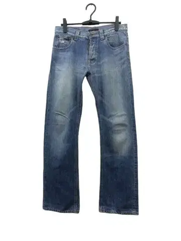 Nudie Jeans 누디진 페인트 처리 부츠 컷 데님