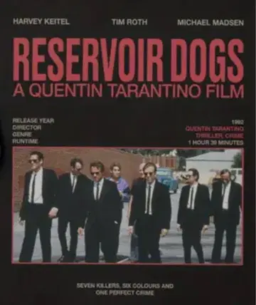 레저보아 독스 Reservoir Dogs 영화 티셔츠 타란티노