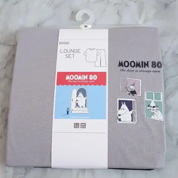 새상품 유니클로 무민 라운지 세트 그레이 M
