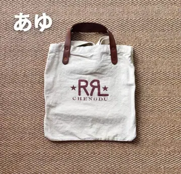 RRL by Ralph Lauren 캔버스 로고 토트백