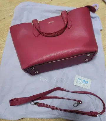 미사용 새상품 폴스미스 소가죽 백 핑크