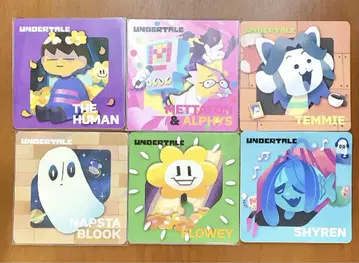 게이머 구이 GiGO 시부야 Undertale 프리스크 코스터 6개 세트