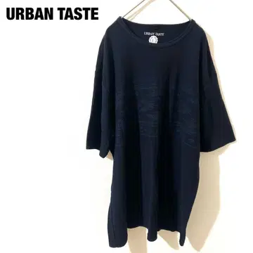 URBAN TASTE 오버 사이즈 티셔츠 네이비 타월 원단 XL 빅 루즈