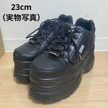 YOSUKE 요스케 통굽 신발 블랙 (23cm)