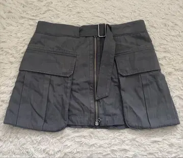 MOUSSY 마우지 레이어드 카고 미니 스커트 GRY
