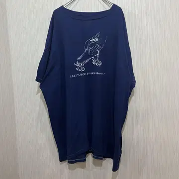 Hanes 스케이트보드 디자인 티셔츠 4XL 네이비