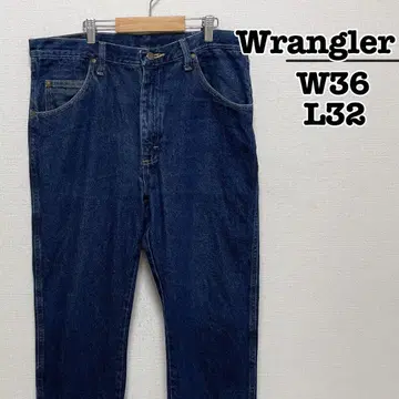 Wrangler 청바지 레귤러 핏 인디고 블루 W36 L32