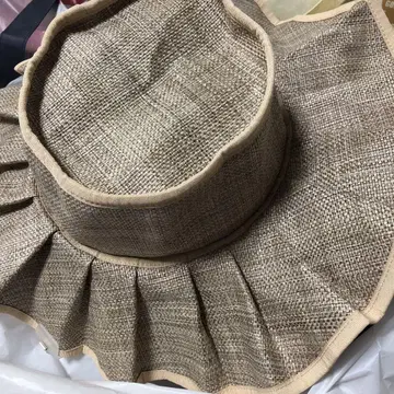 카세리니 프릴 플리츠 햇 끈 포함