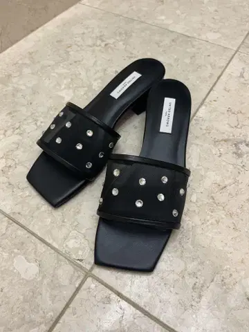 UNITED ARROWS 메쉬 비쥬 뮬 샌들