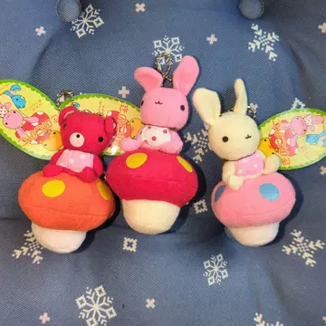키노코 봉제 인형 토끼 곰 세트 아틀리에 토요코 시나다