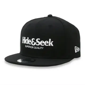 Hide&Seek 블랙 스냅백 캡