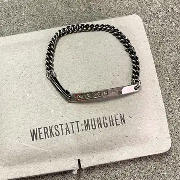 WERKSTATT:MUNCHEN M2653 ID 팔찌 실버
