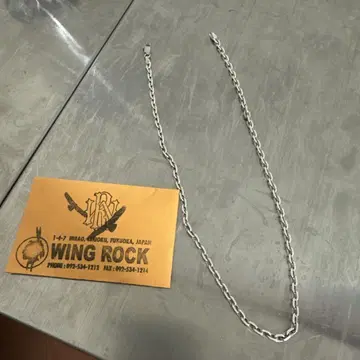 WING ROCK 목걸이 45cm 각형 체인