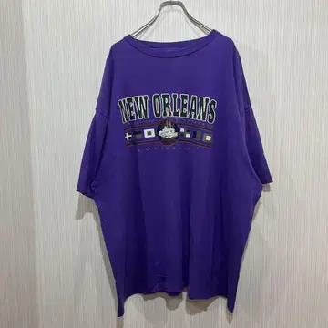 NEW ORLEANS 보라색 싱글 스티치 USA제 빈티지 티셔츠