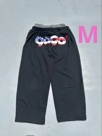 90 로고 미국 스타일 스웨트 팬츠 M