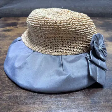 millie sevaldsen 밀리 세발센 코사지 라피아 햇