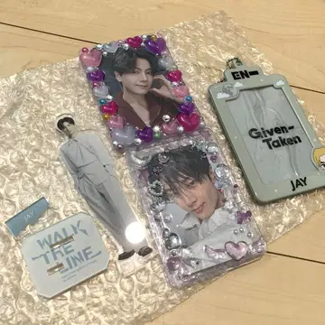 ENHYPEN JAY 아크릴 스탠드 트레이딩 카드 트레이딩 카드 케이스
