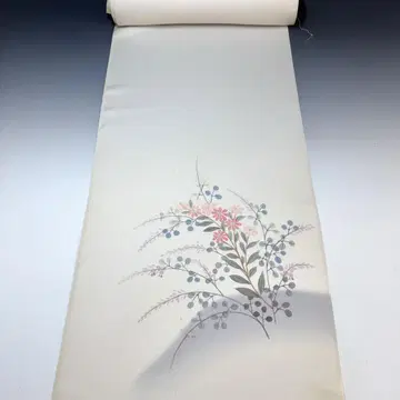 순수 실크 단고 크레이프 원단 꽃 무늬 리메이크 핸드메이드