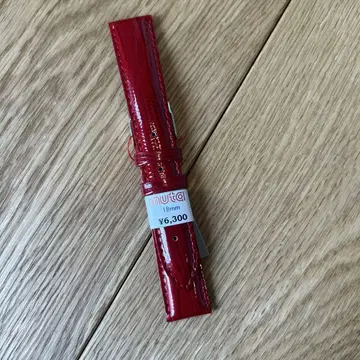 muta 무타 가죽 벨트 18mm 레드