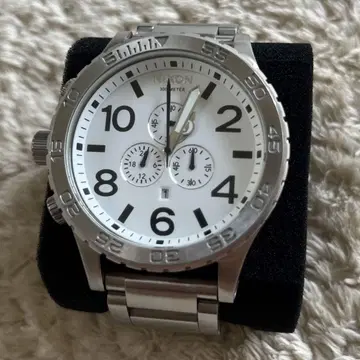 Nixon 손목시계 방수 화이트 크로노그래프 51-30