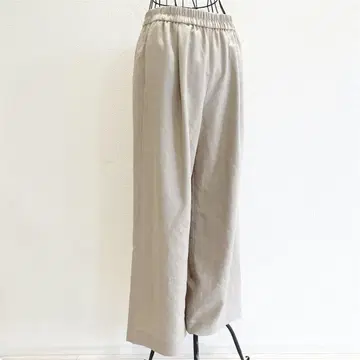 리플렉트 와이드 팬츠 M 베이지 허리밴딩 심플 베이직 무지