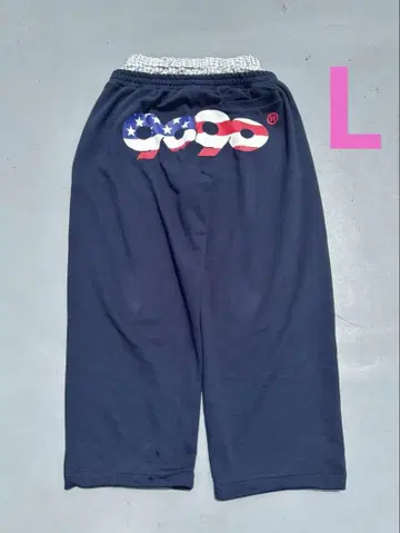 90 로고 아메리칸 스웨트 팬츠 네이비 L