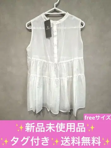 미사용 새상품 택 포함 티어드 슬리브리스 free 사이즈