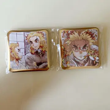 귀멸의 칼날 ufotable DINING 스퀘어 캔뱃지 렌고쿠 쿄쥬로