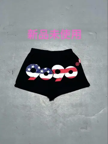 90 로고 미국 마이크로 쇼츠 블랙