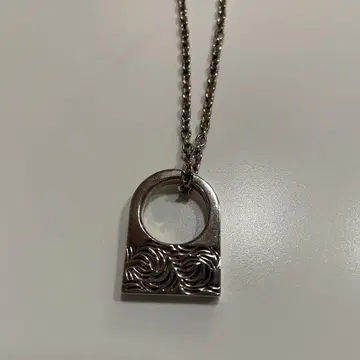 ichi 이치 실버 당초 펜던트 탑 팥 체인