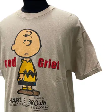 미국 구제 의류 00s PEANUTS 찰리 브라운 티셔츠 XL 사이즈
