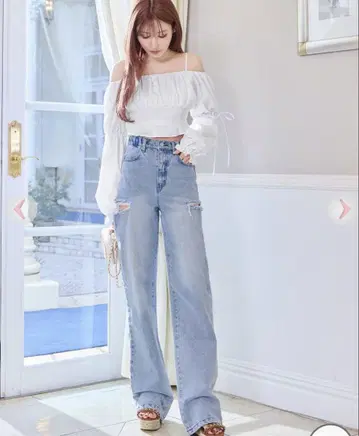 Rady 하이 웨스트 라이트 블루 데님