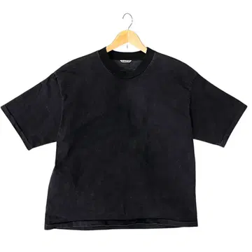 AURALEE Stand-Up Tee -Black/사이즈 5