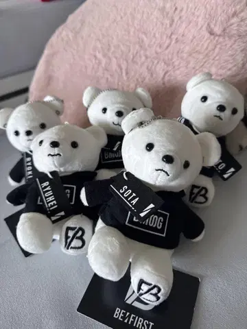 BE:FIRST BMSG 곰 블랙 후드티 ver. 봉제 인형 5개 세트