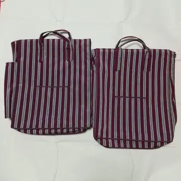 기모노 수납 백 휴대하기 세로 줄무늬 2세트