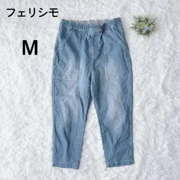 펠리시모 데님 팬츠 사루엘 팬츠 페인터 7부 기장 M