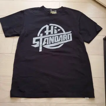 Hi-Standard 로고 티셔츠 S 사이즈 블랙 하이 스탠드