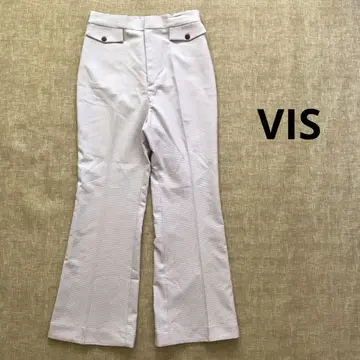 VIS 미진코 하운드투스 체크 플레어 팬츠