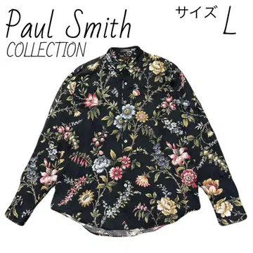 하자품 폴스미스 Paul Smith 긴팔 린넨 셔츠 사이즈 L 꽃무늬