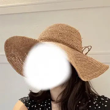 밀짚모자 와이드 챙 여성용 스트로우 햇