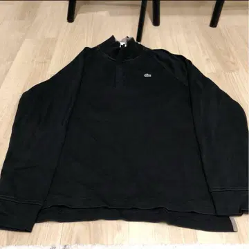 Lacoste 하프 지퍼 트레이닝복 블랙