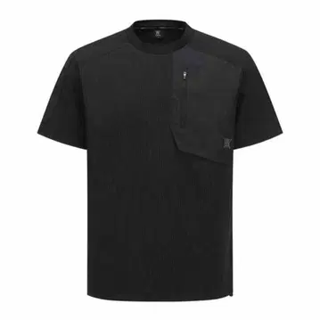 MEN SM WOOVEN ROUND SHORT T-SHIRT 택 포함