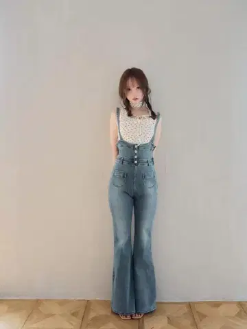 하트 히프 데님 올인원 앤드메리
